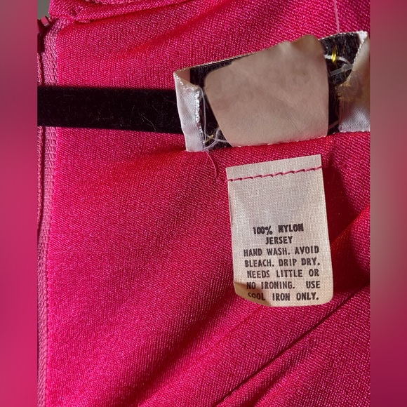 COPY - 70s Hot Pink Pat Richards Maxi Dress - Picture 3 of 11